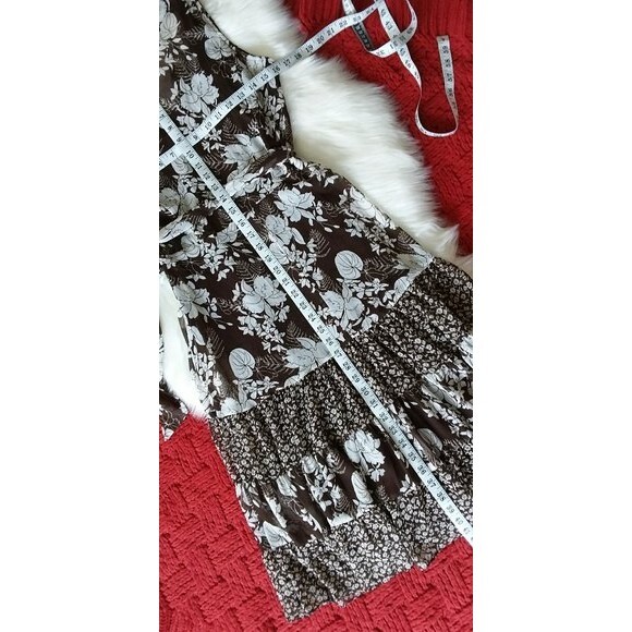 MSK | Brown Sheer Sleeveless Dress - Picture 5 of 9